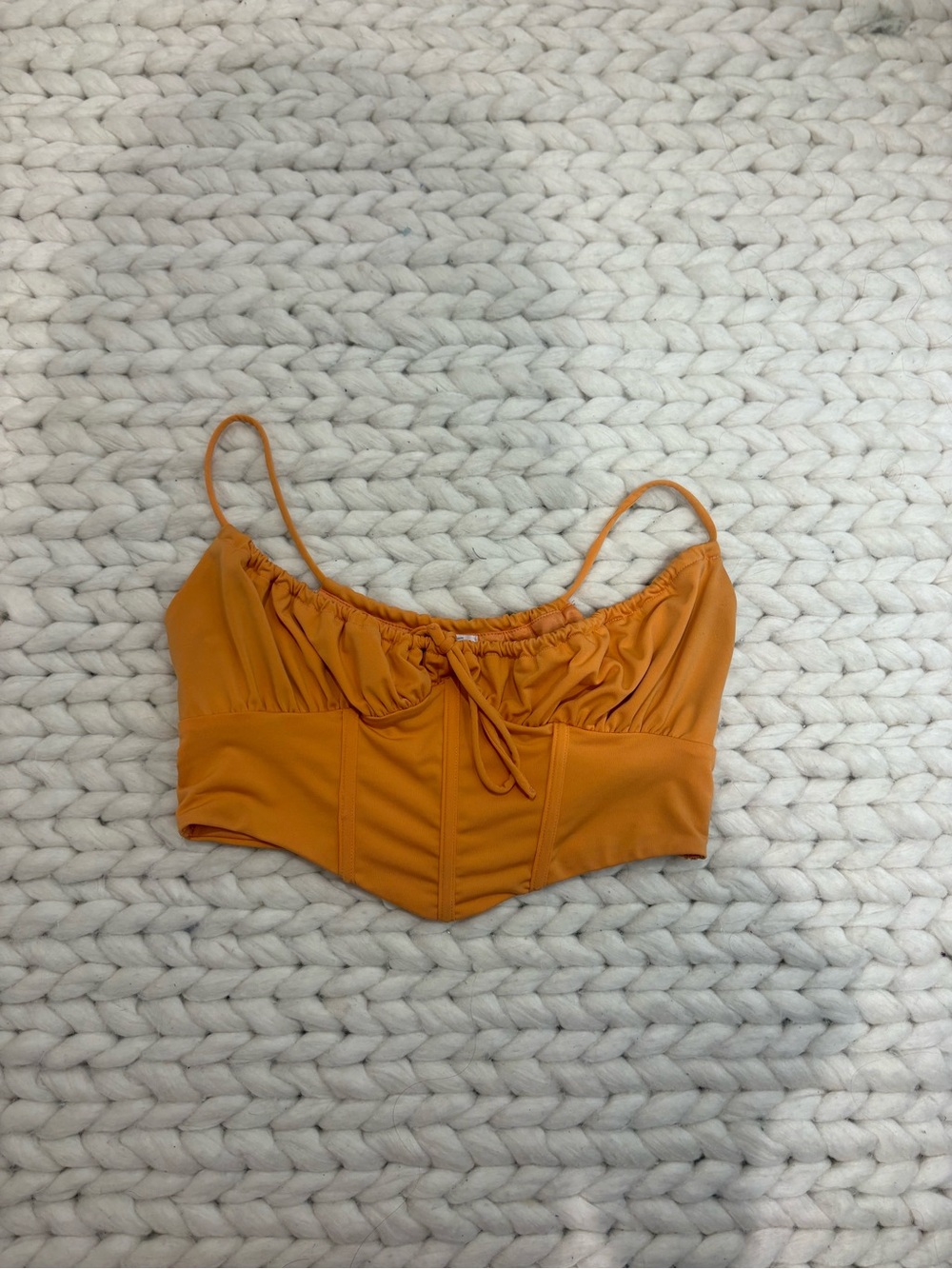 Women's garage corset top Orange